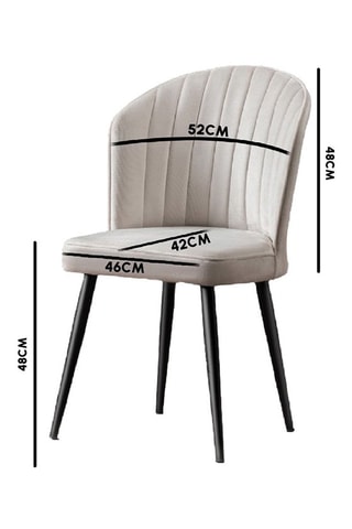 4 chaises - 52 x 85 x 42 cm