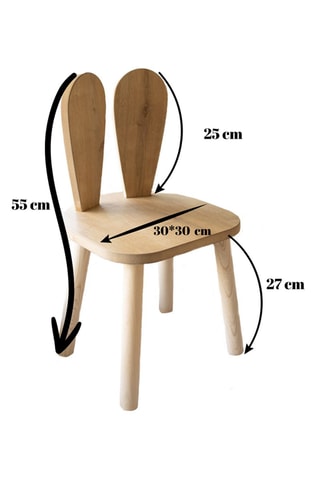 Chaise pour enfant Bunny - 30 x 30 x 25 cm