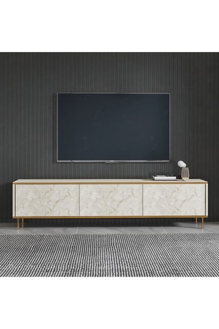 Meuble TV 3 abattants Imaj - 180 x 45,2 x 35 cm