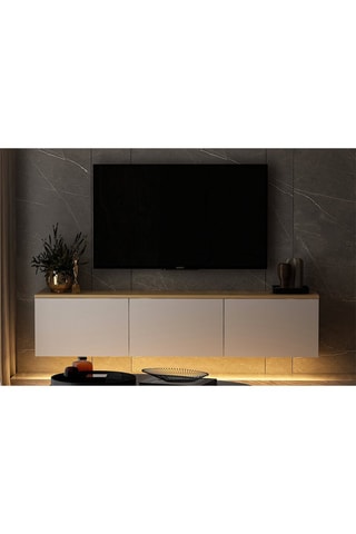 Meuble TV 3 abattants Neon - 160 x 35 x 32 cm