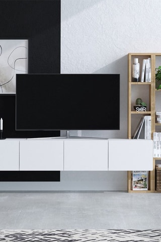 Meuble TV Pana 4 portes - 182 x 25 x 32 cm