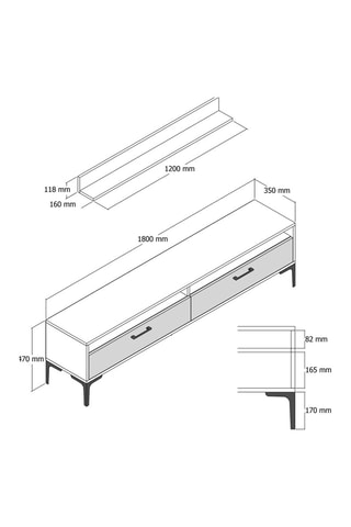 Composition murale - 2 pièces