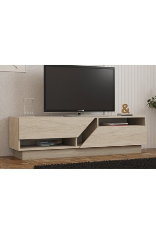 Meuble TV 2 abattants Koza - 160 x 45 x 40 cm