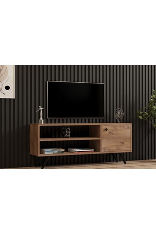 Meuble TV 1 abattant - 120 x 50 x 29 cm