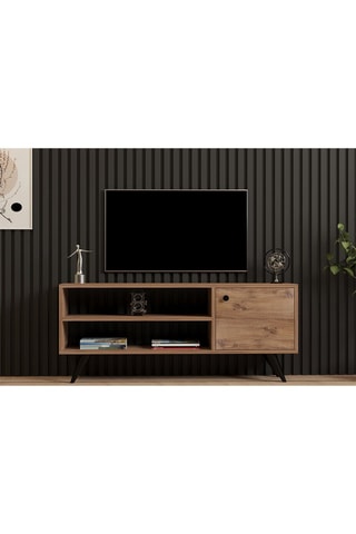 Meuble TV 1 abattant - 120 x 50 x 29 cm