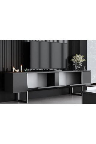 Meuble TV 2 abattants Luxe - 180 x 50 x 30 cm