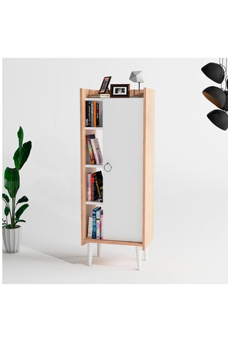 Meuble de salle de bain 1 porte - 50 x 140 x 30 cm