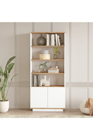 Bibliothèque 2 portes Fr16-Aw - 77,5 x 168,3 x 26,8 cm