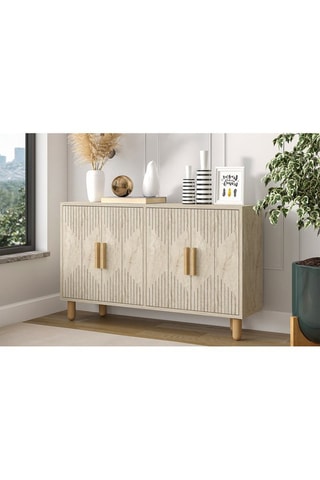 Console 4 portes Roger - 120 x 73,6 x 29,6 cm