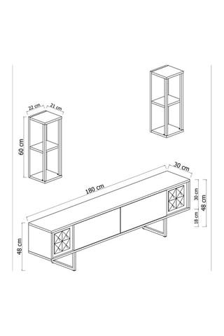 Composition murale Chrome Line   - 3 pièces