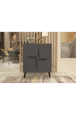 Commode 4 portes Makro  - 70 x 90 x 35 cm