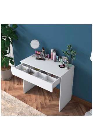 Coiffeuse 1 tiroir - 90 x 76,8 x 45 cm