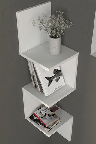 Etagère murale 3 niveaux Corner - 25 x 105,4 x 25 cm