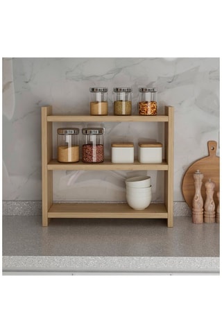 Etagère de cuisine murale 3 niveaux - 44 x 10 x 40 cm