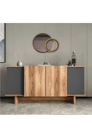 Buffet 4 portes Diana - 180 x 81 x 40 cm