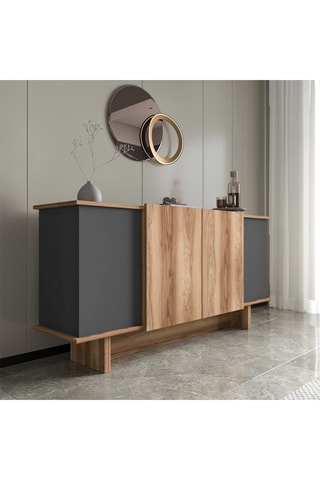 Buffet 4 portes Diana - 180 x 81 x 40 cm