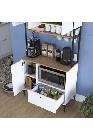 Buffet de cuisine 4 portes - 90 x 184,2 x 38 cm