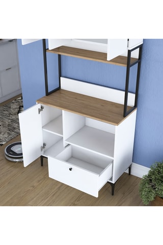 Buffet de cuisine 4 portes - 90 x 184,2 x 38 cm