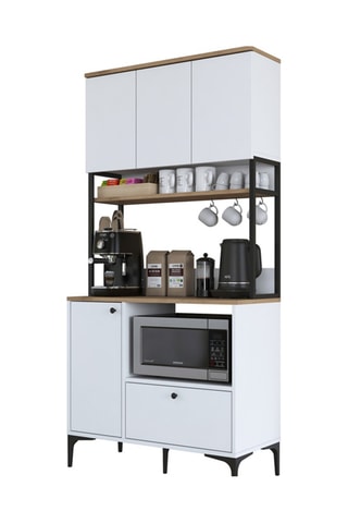 Buffet de cuisine 4 portes - 90 x 184,2 x 38 cm