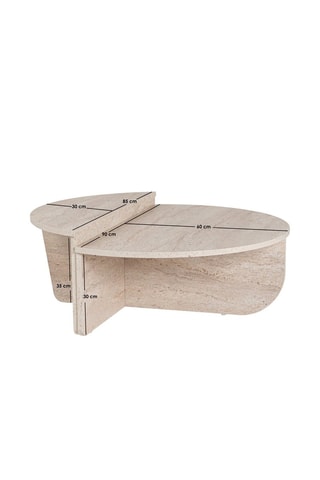 2 tables basses Orion - 90 x 30 x 60 / 85 x 35 x 30 cm