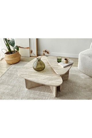 2 tables basses Ballare - 90 x 35 x 60 / 60 x 40 x 40 cm