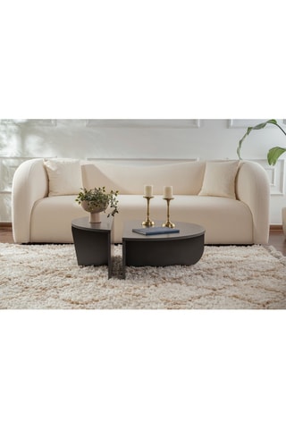 2 tables basses gigognes Orion  - 90 x 30 x 60 / 85 x 35 x 30 cm