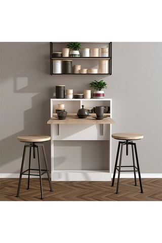 Meuble table dépliante - 70 x 90 x 15 cm