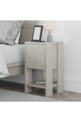 Table de chevet abattant Ema - 30 x 55 x 30 cm