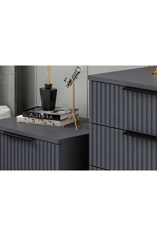 Table de chevet 2 tiroirs Kale Plus - 54 x 40 x 47 cm