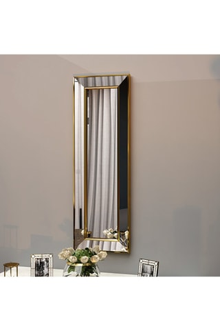 Miroir Carlos - 30 x 90 x 3,2 cm - Doré