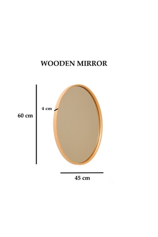 Miroir en chêne massif - 60 x 45 x 4 cm