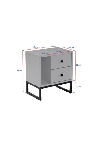 Table de chevet - 50 x 45,2 x 29,5 cm