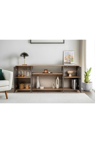 Console - 4 portes - 180 x 39,5 x 75 cm