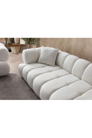 Canapé - Blanc cassé - 3 places