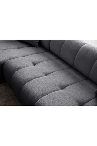 Canapé d'angle gauche - Gris foncé