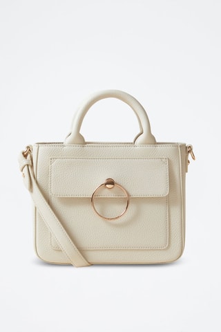 Leren Handtas - Beige