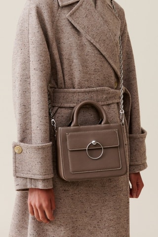 Leren Handtas - Taupe