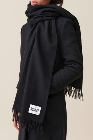 Wollen Sjaal - Zwart