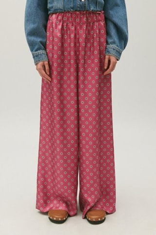 Broek Wide Legs - Frambozenrood