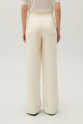 Linnen Broek Wide Legs - Ecru
