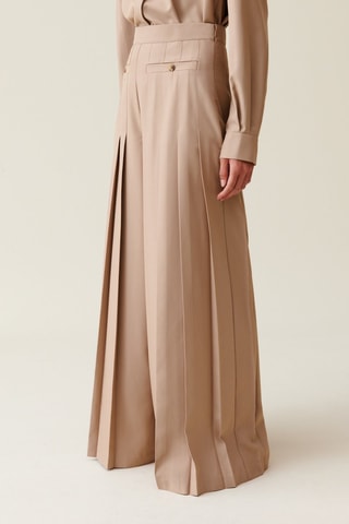 Geplooide Broek - Beige