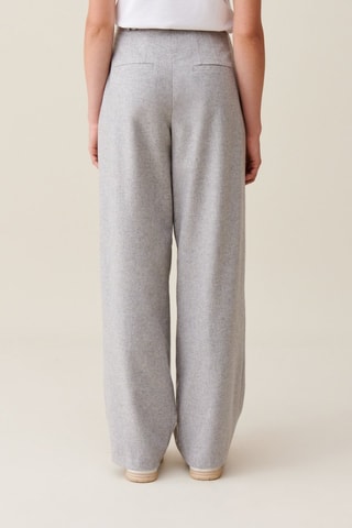 Wollen Broek Wide Legs - Lichtgrijs