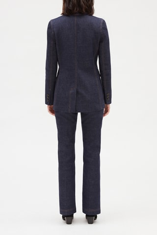 Getailleerd Denim Jasje Blauw