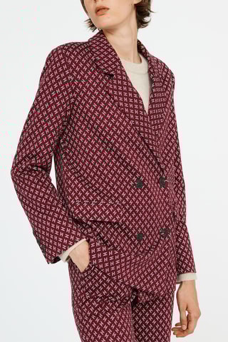 Blazer Bordeauxrood