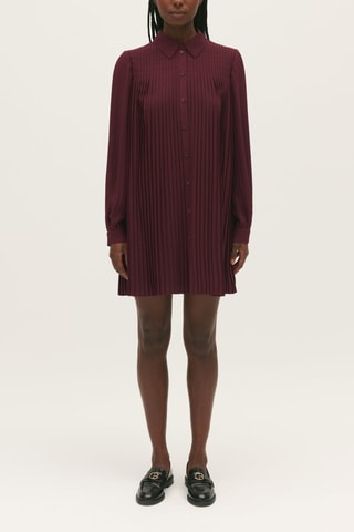 Blouse-jurk - Bordeauxrood