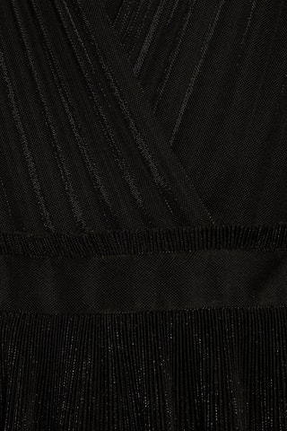 Jurk met Ruches - Zwart