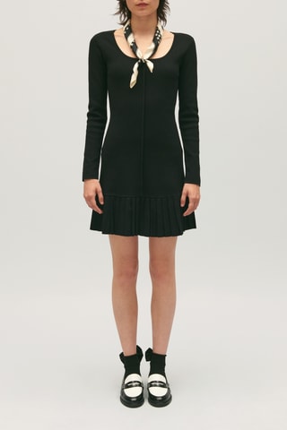 Nauwaansluitende Jurk - Zwart