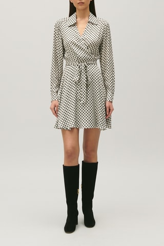 Wikkeljurk - Beige en Zwart