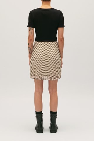 Jurk Trompe-l'œil - Zwart en Wit