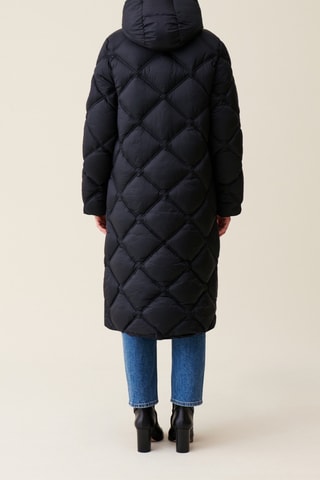 Gewatteerde Jas met Capuchon - Zwart